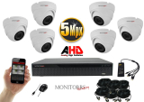 Monitorrs Security - AHD Dóm kamerarendszer 6 kamerával 5 Mpix - 6043K6