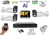MS - AI IP Park Full Color kamerarendszer 3 kamerával 8 Mpix - 6025k3