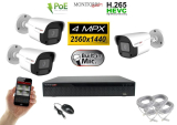 Monitorrs Security - IP kamerarendszer 3 kamerával 4 Mpix - 6024K3