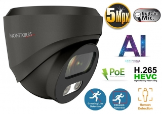 Monitorrs Security - AI IP Dóm kamera mikrofonnal 5 Mpix - 6371A