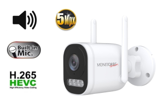Monitorrs Security - IP Wifi csőkamera 5 Mpix, aktív - 6123